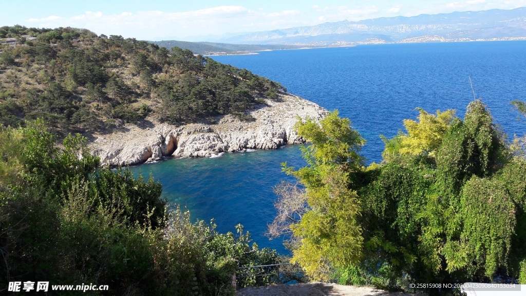 克罗地亚海岸风景