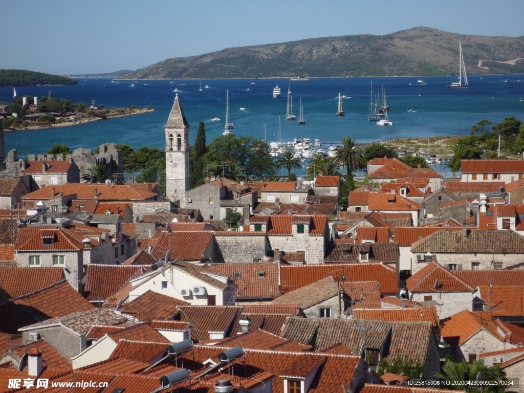 克罗地亚海岸风景大