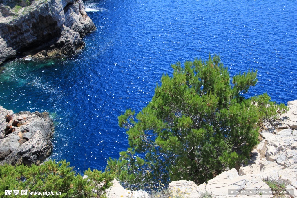 克罗地亚海岸风景