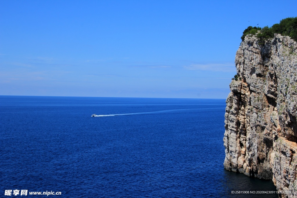 克罗地亚海岸风景