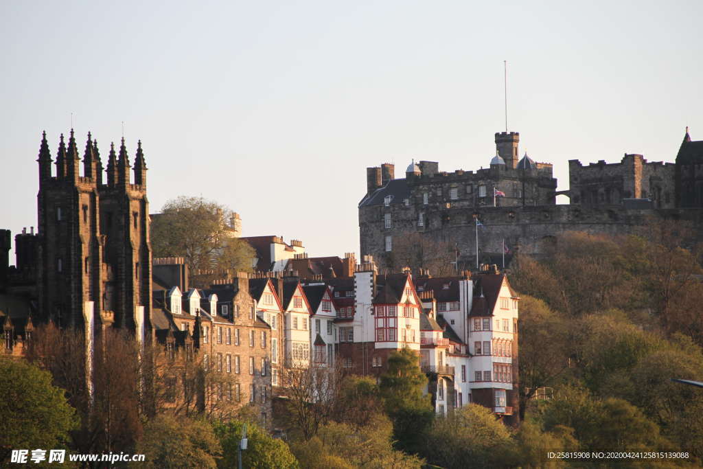 城堡古堡城楼图片