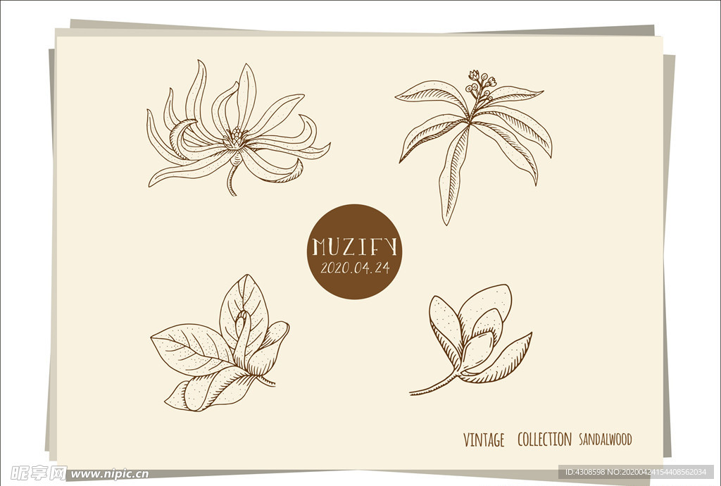 4款入檀香手绘稿