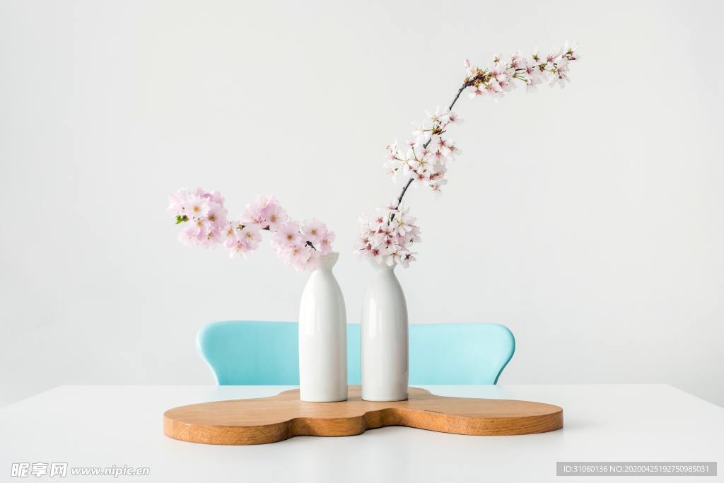 小清新花瓶背景