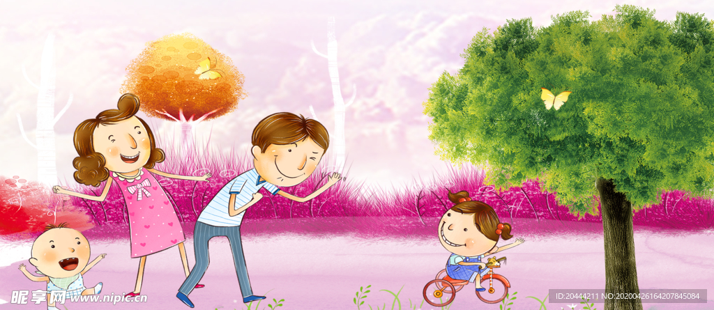 亲子活动温馨背景