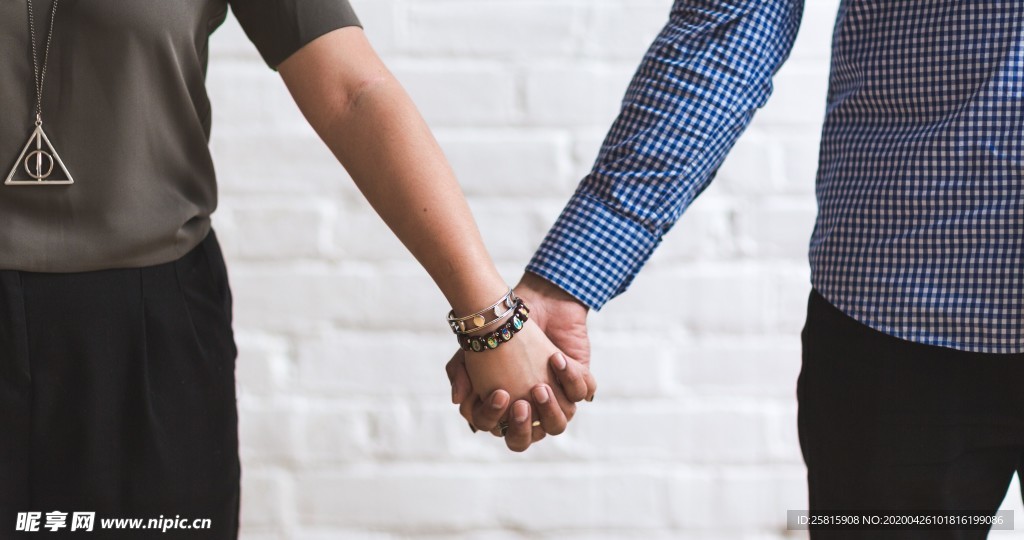 牵手握手礼仪沟通行为图片