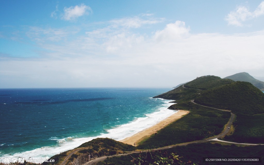 沙滩海岸唯美图片