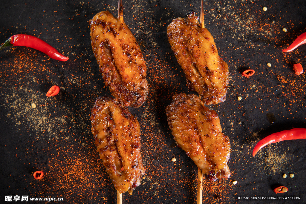 鸡翅烤鸡翅图片