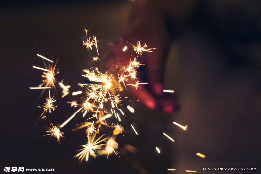 烟花棒祝福图片