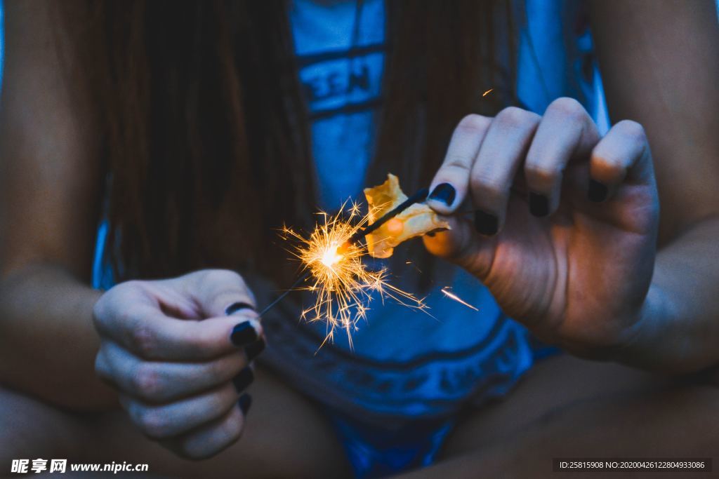 烟花棒祝福图片