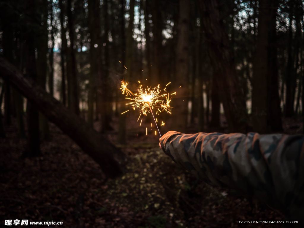 烟花棒祝福图片