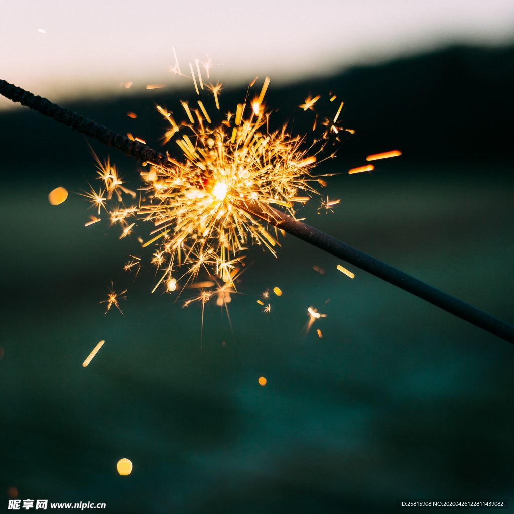 烟花棒祝福图片