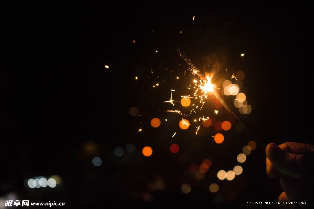 烟花棒祝福图片