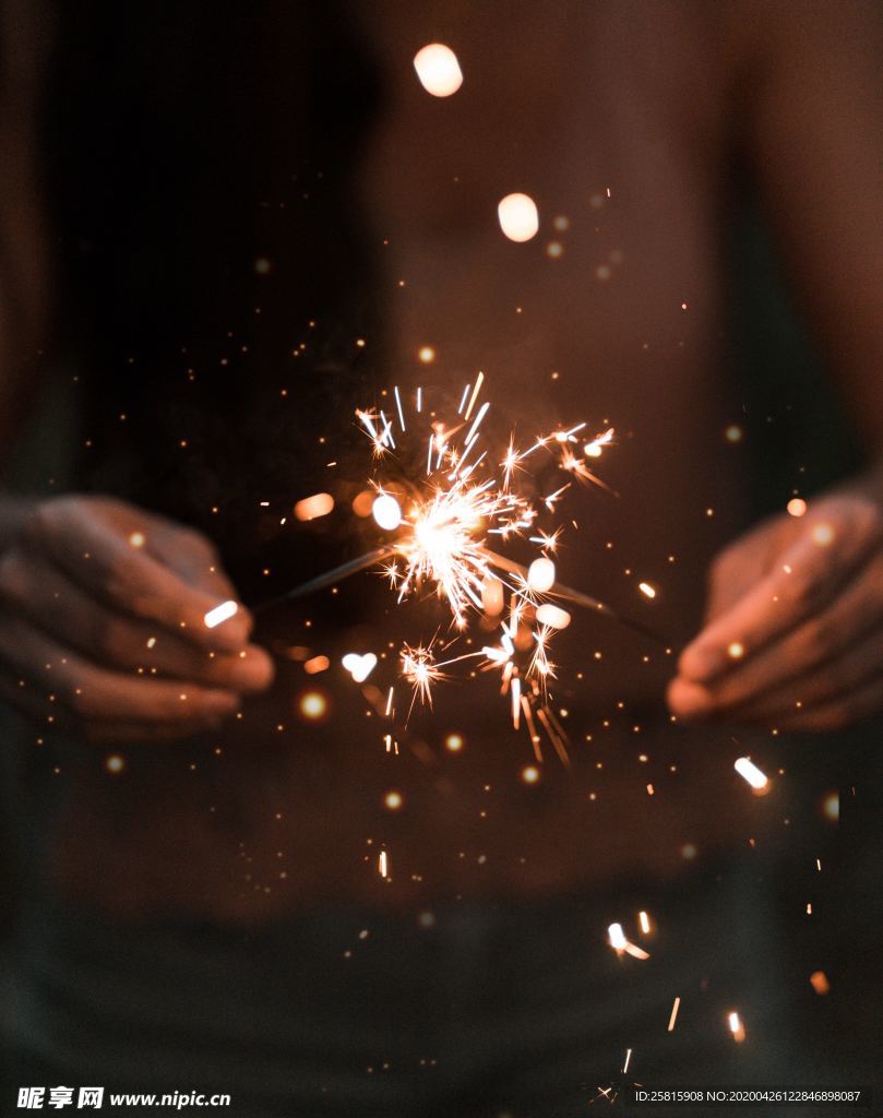 烟花棒祝福图片