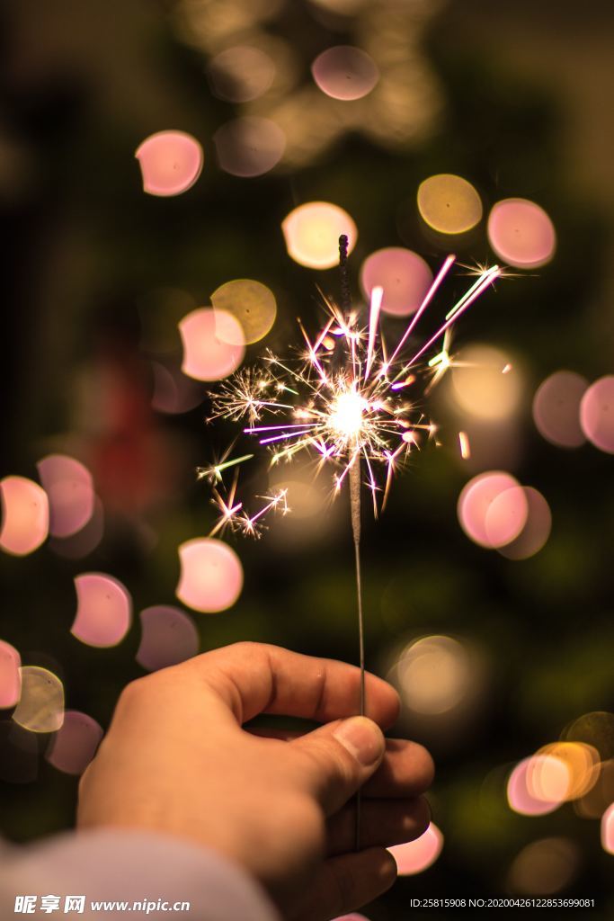 烟花棒祝福图片