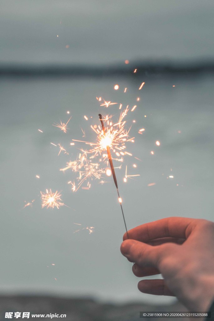 烟花棒祝福图片