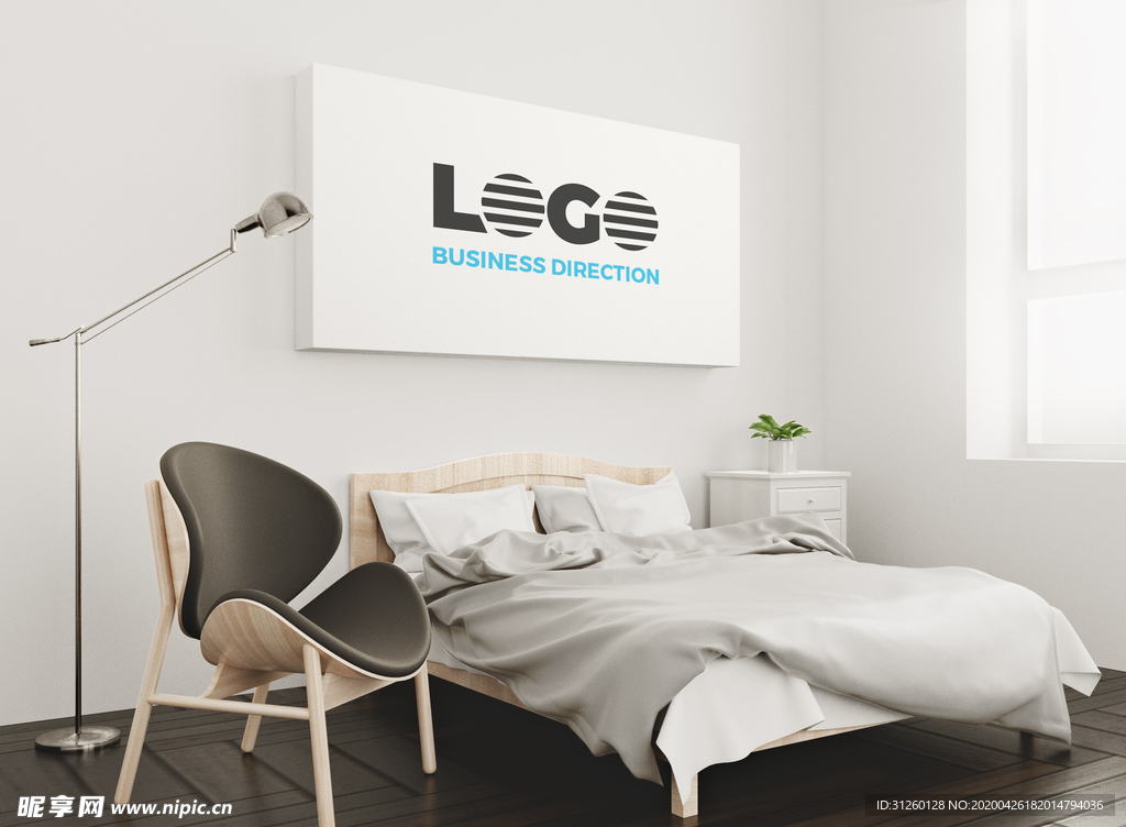 床头装饰画挂画样机