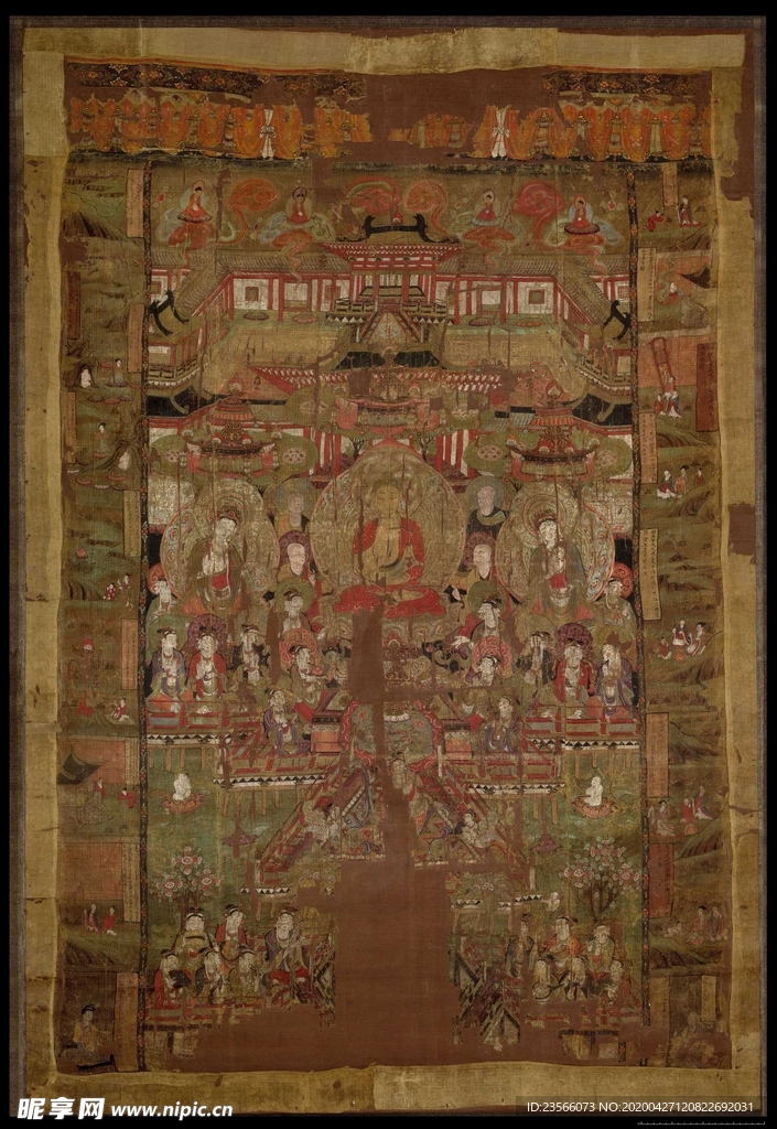 敦煌风格绘画图案