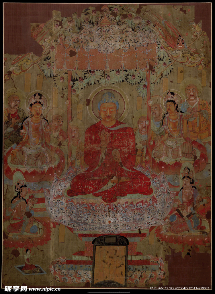 敦煌风格绘画图案