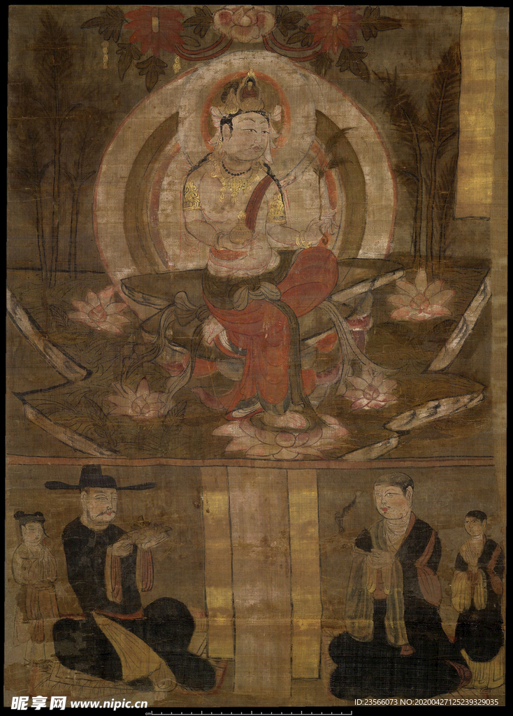 敦煌风格绘画图案