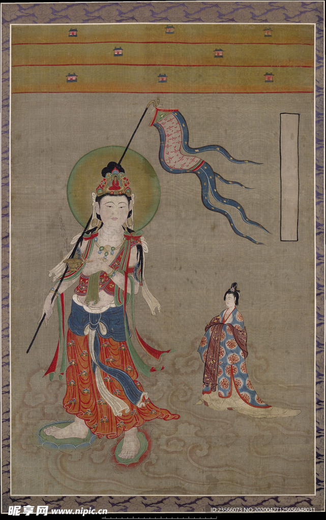 敦煌风格绘画图案