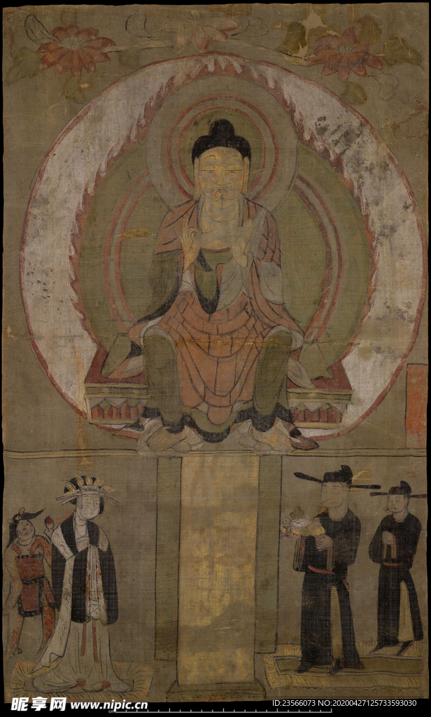 敦煌风格绘画图案