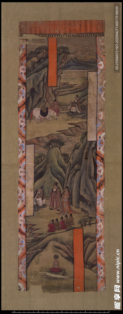 敦煌风格绘画图案