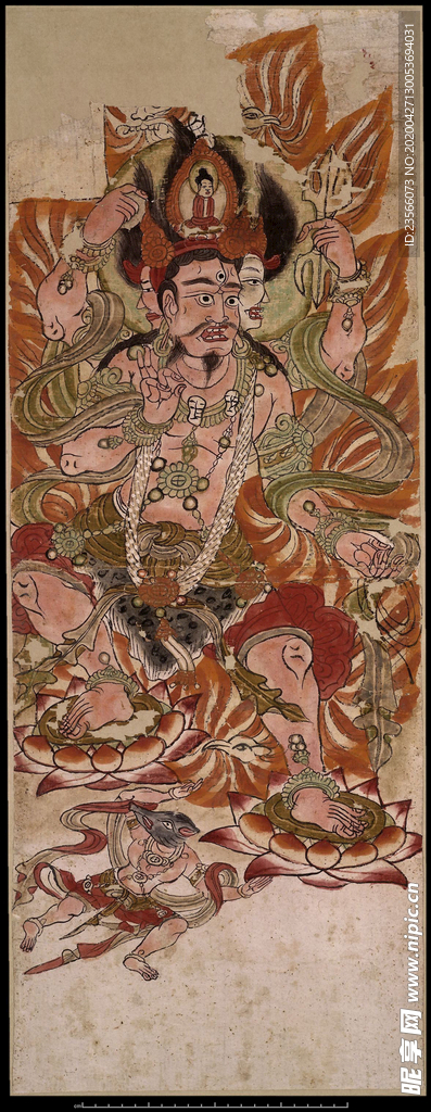 敦煌风格绘画图案