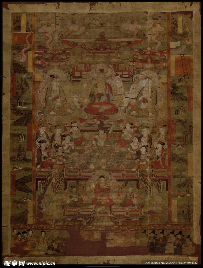 敦煌风格绘画图案