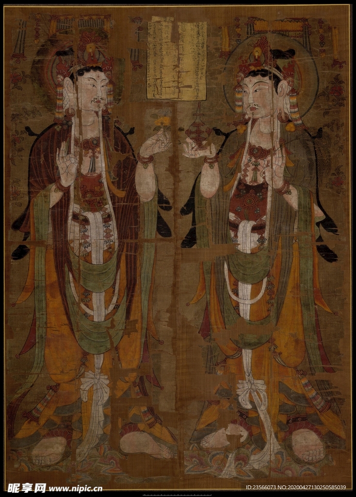 敦煌风格绘画图案