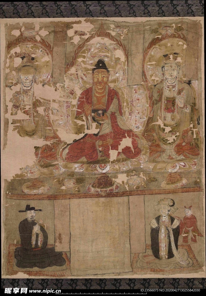 敦煌风格绘画图案