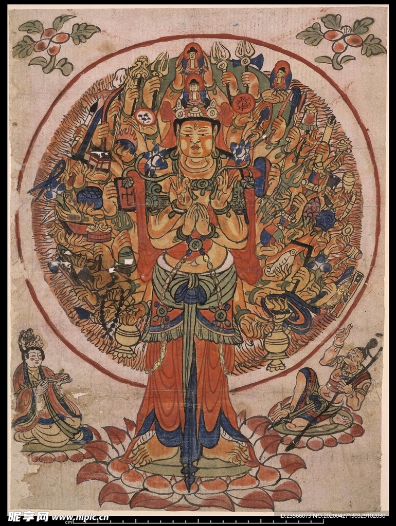 敦煌风格绘画图案