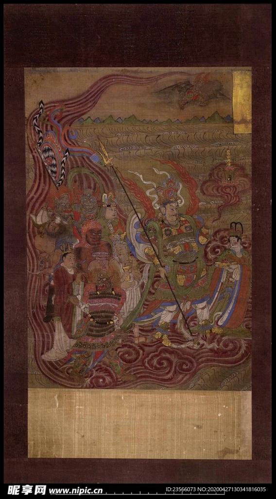 敦煌风格绘画图案