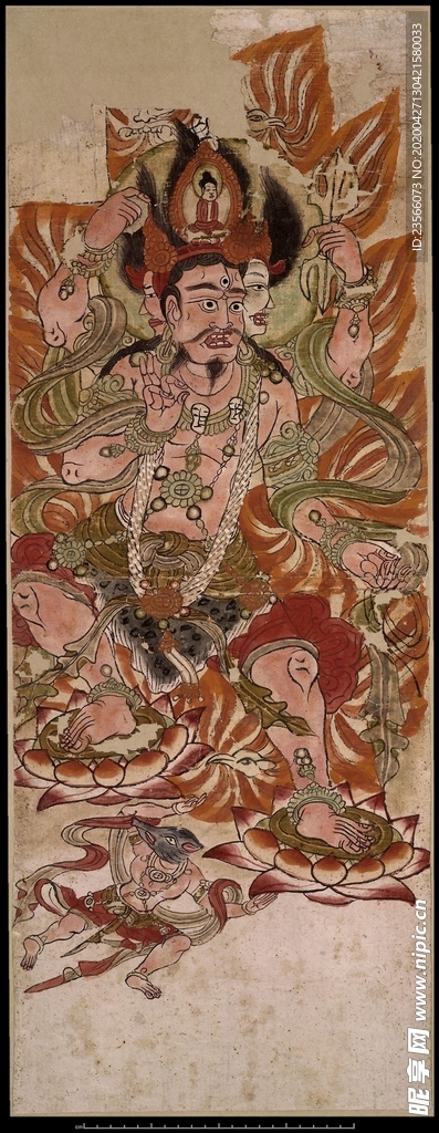 敦煌风格绘画图案