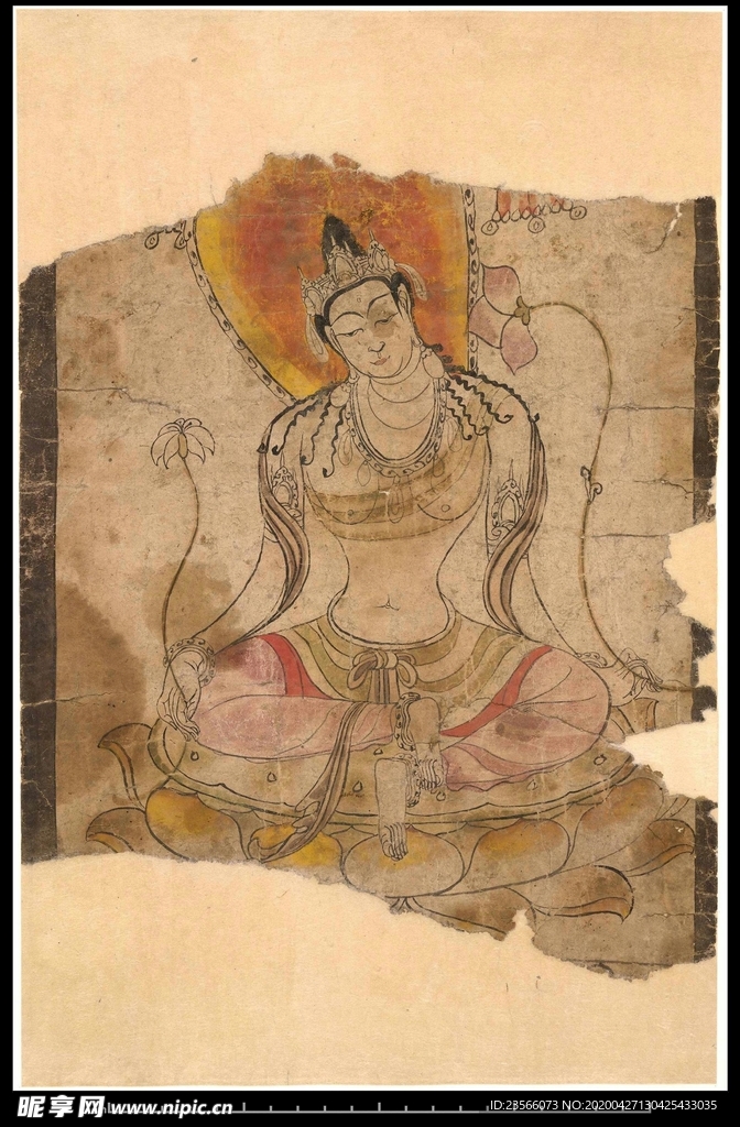 敦煌风格绘画图案