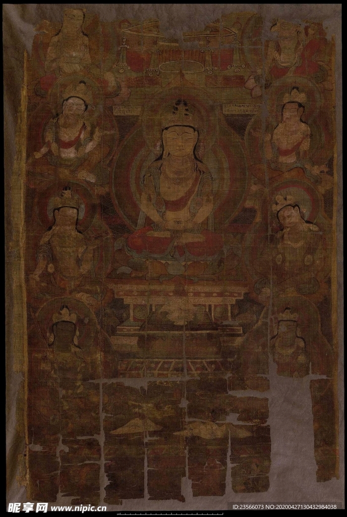 敦煌风格绘画图案