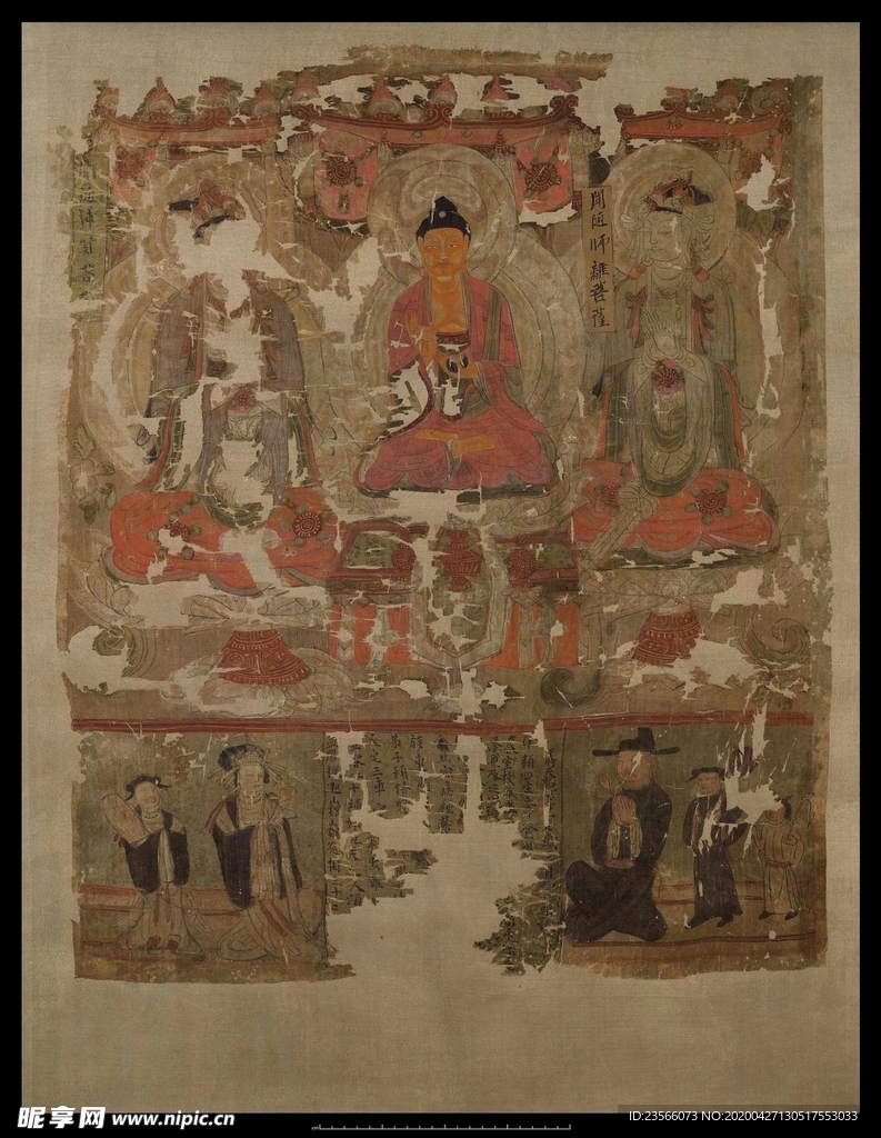 敦煌风格绘画图案