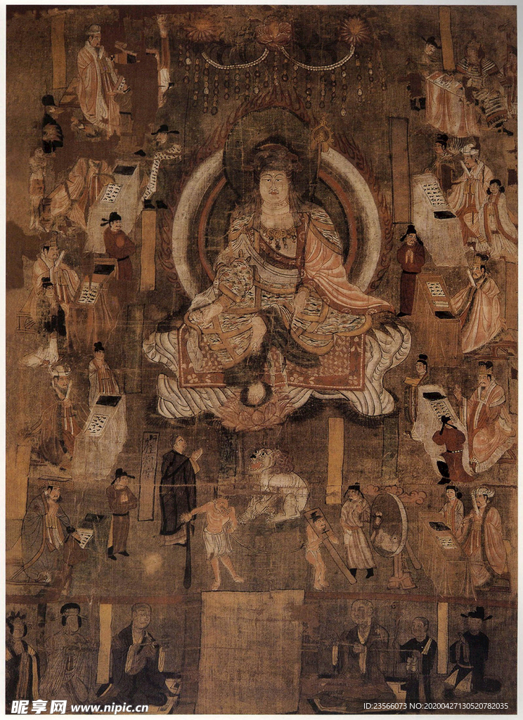 敦煌风格绘画图案