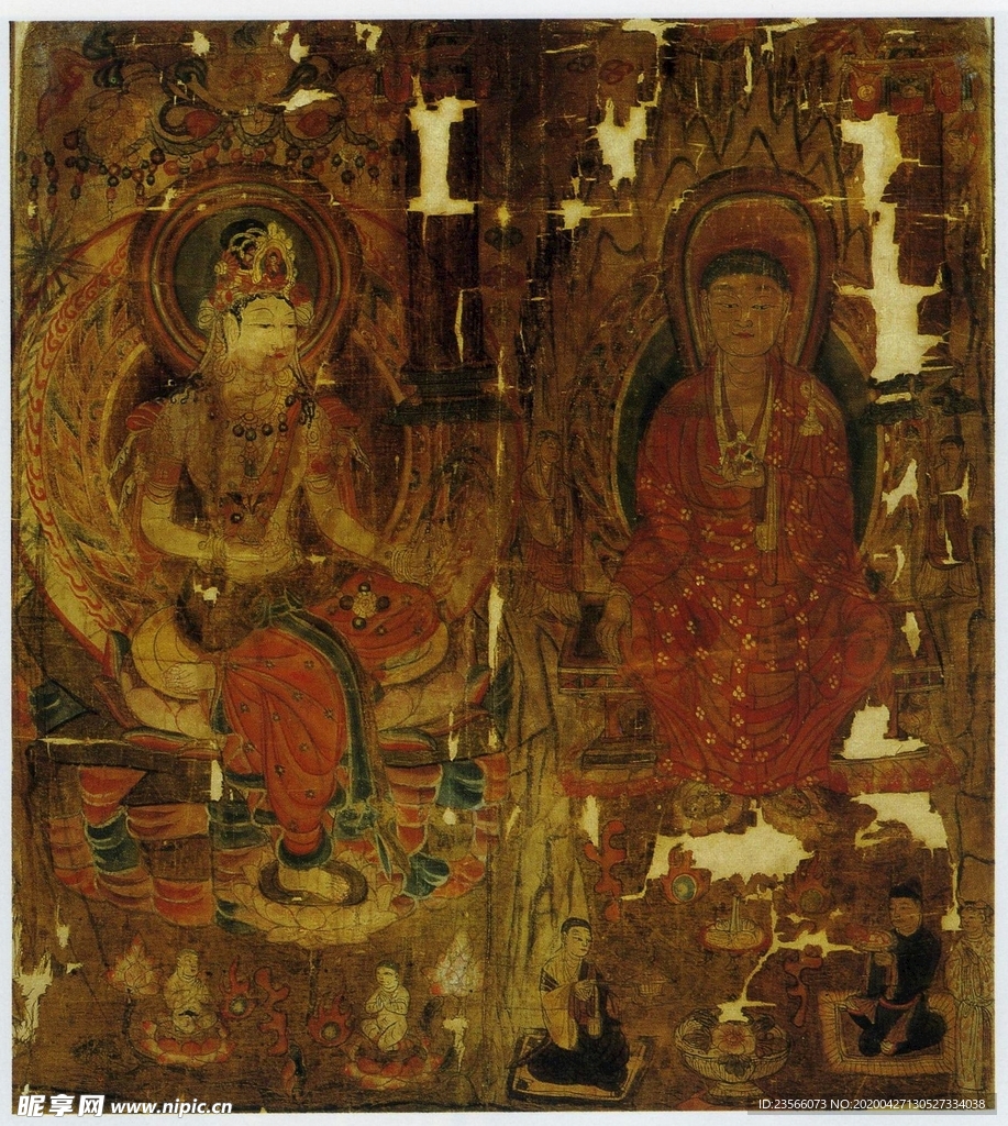 敦煌风格绘画图案