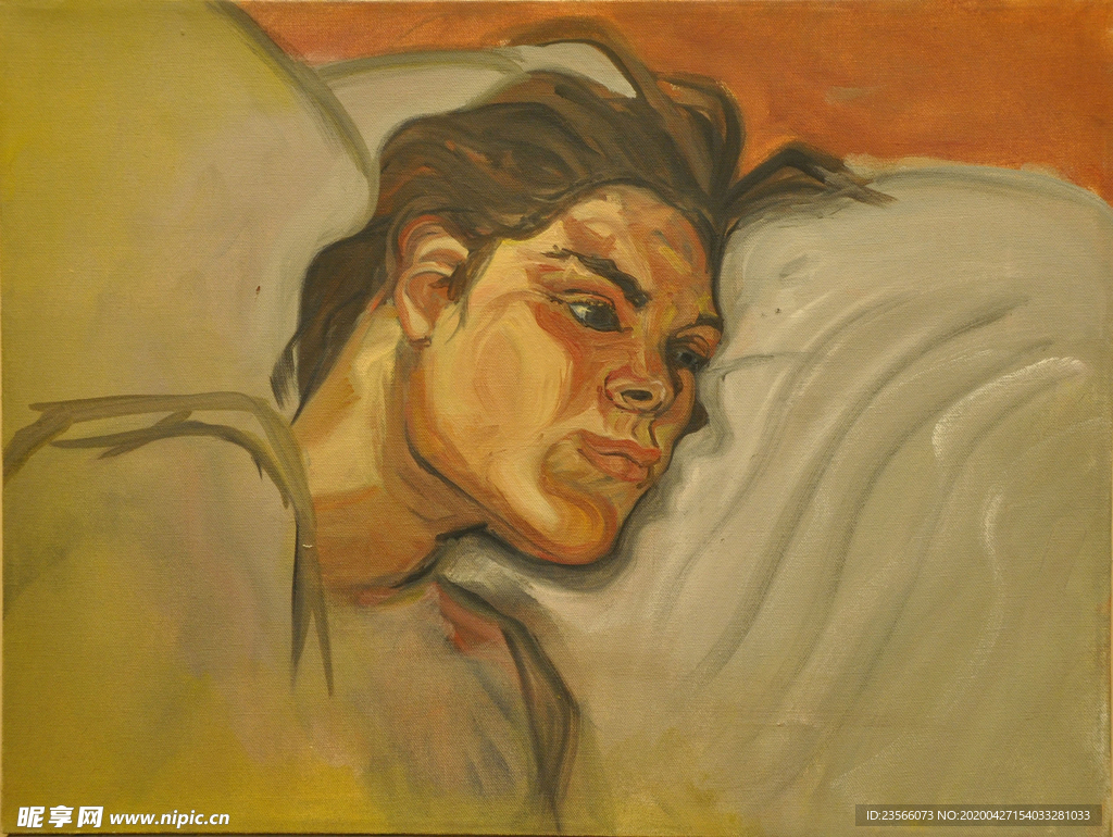 弗洛伊德抽象人物绘画