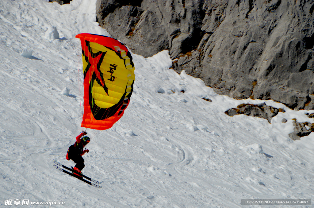滑雪运动滑雪板图片