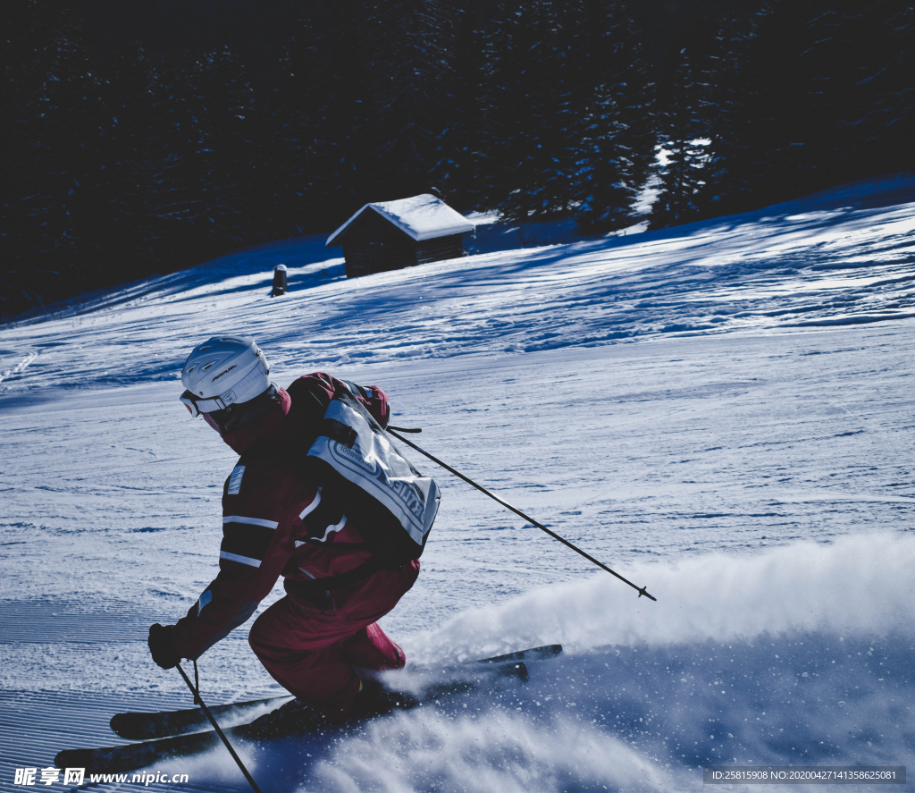 滑雪运动滑雪板图片