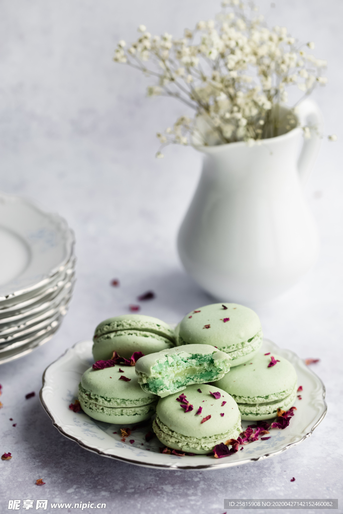 马卡龙烘焙甜品图片