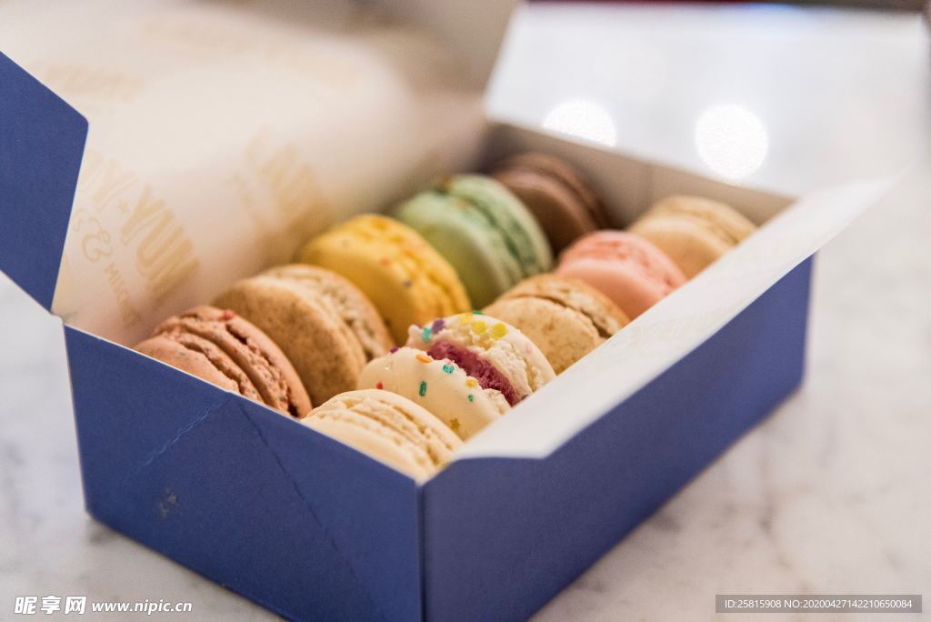 马卡龙烘焙甜品图片