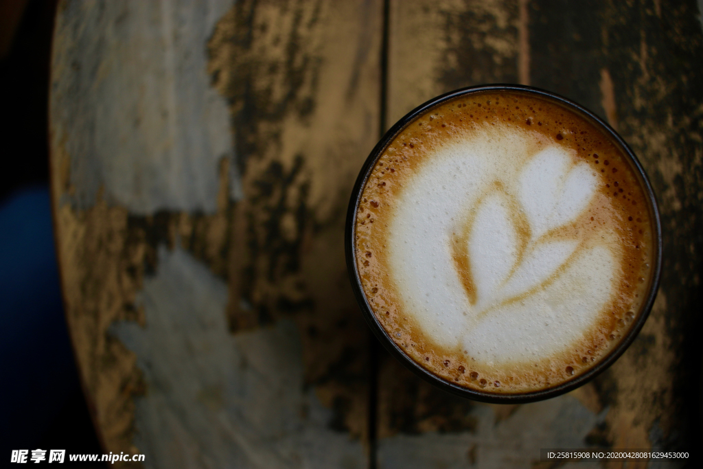 咖啡拉花咖啡图片