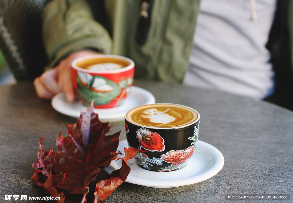 咖啡拉花咖啡图片