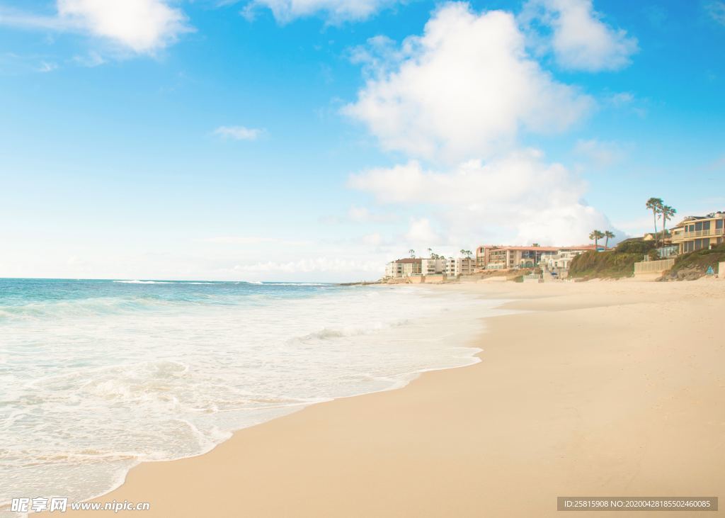 沙滩海岸唯美图片