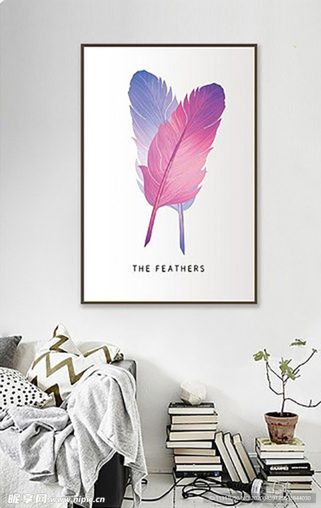 北欧风简约抽象艺术装饰画