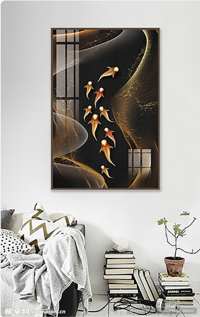 北欧简约抽象艺术装饰画