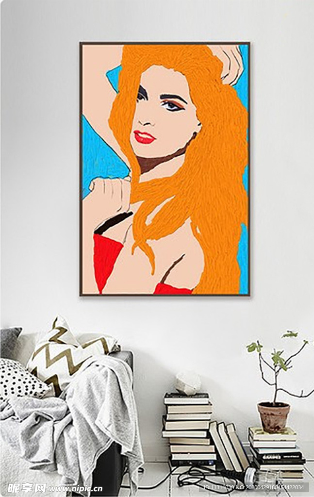 北欧风简约抽象艺术装饰画