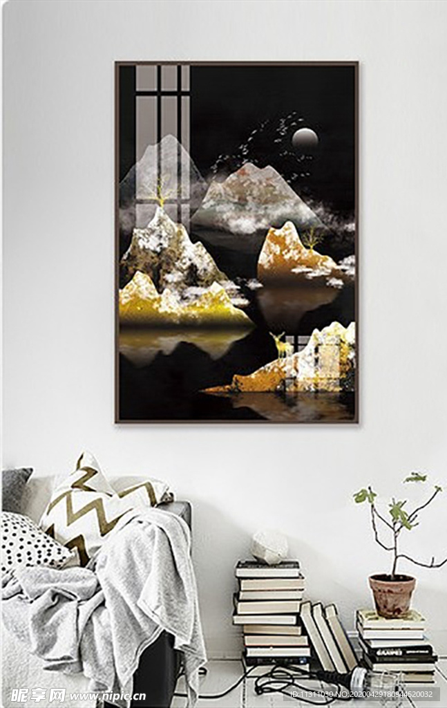 北欧风简约抽象艺术装饰画